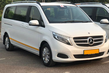 6 seater mercedes benz v class luxury car hire in delhi